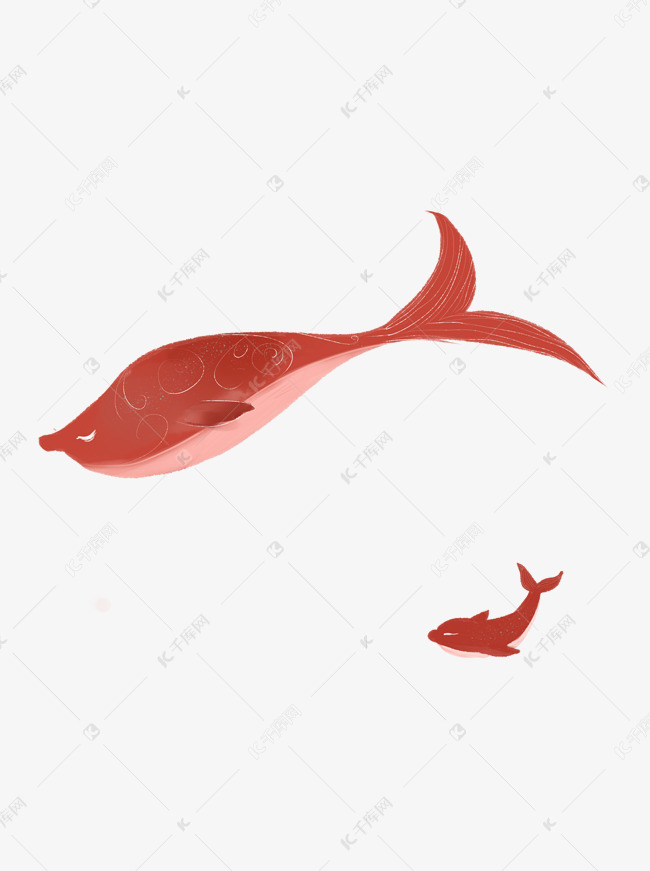 巨大红色鲸鱼