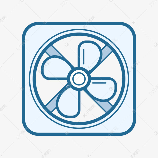 五金风扇扁平图标
