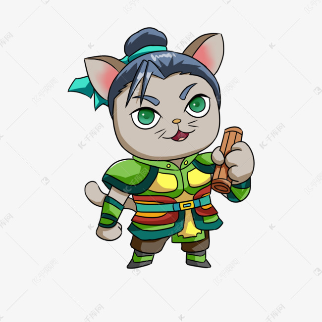 卡通手绘三国人物曹休