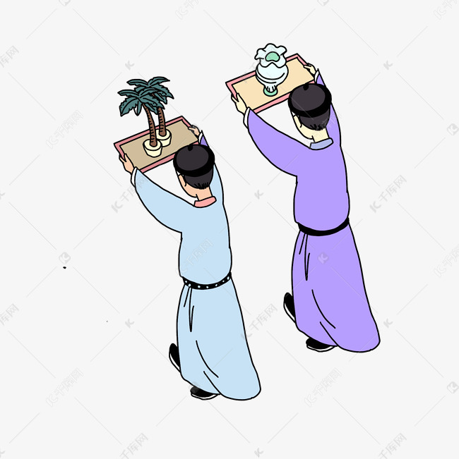 使者进贡png免抠