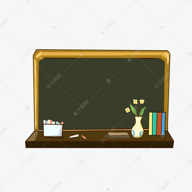 校园教育系列讲台手绘插画