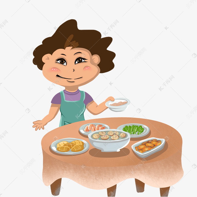 免抠元素 四菜一汤 妈妈做的一桌子菜版权可商用有保障