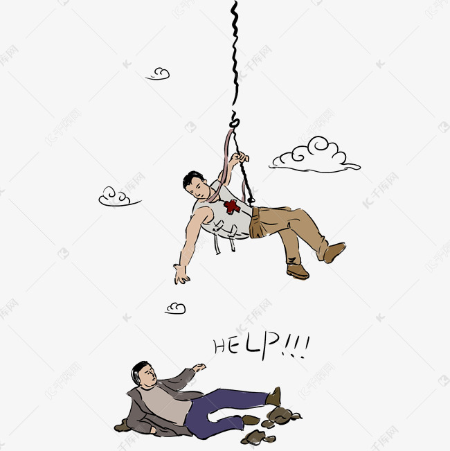 天使救人醉汉烂醉如泥天使伸出援手来拯救素材图片免费下载-千库网