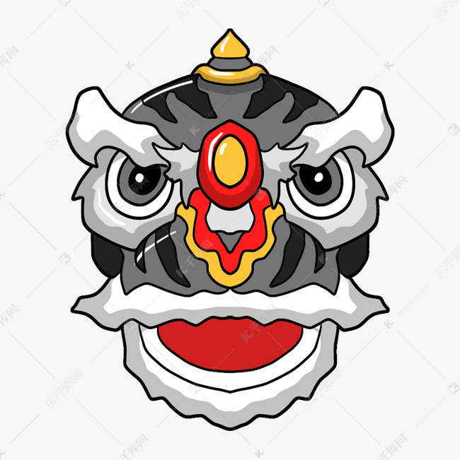 黑色舞狮头
