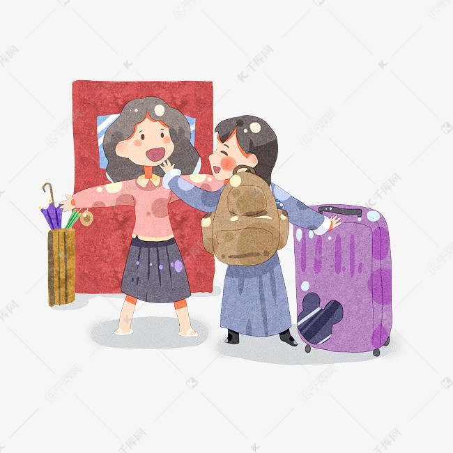 过年回家与妈妈团聚