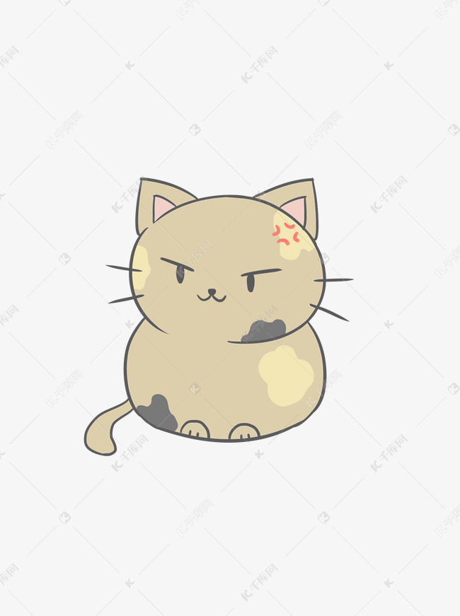 可爱卡通日系清新猫咪表情包通用6素材图片免费下载 高清装饰图案psd 千库网 图片编号