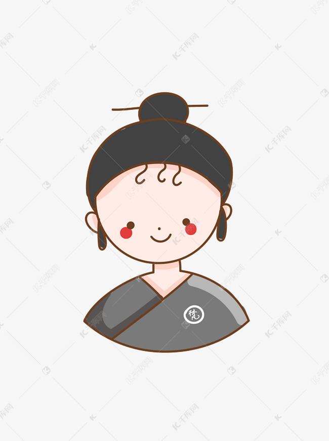 卡通可爱小道姑