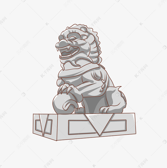 国庆节主题狮子