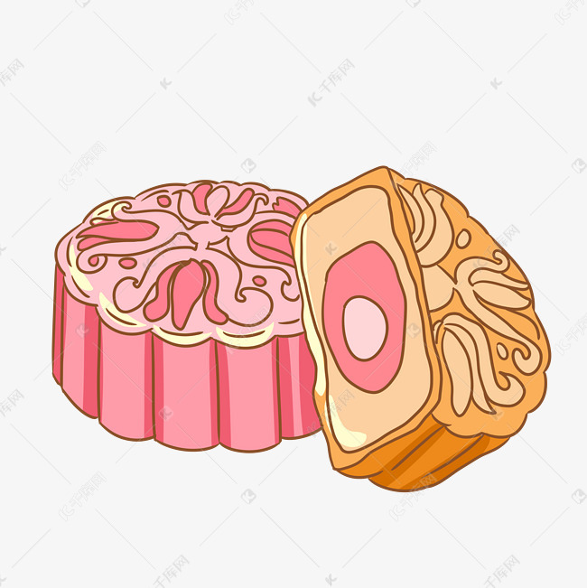 印花夹心月饼