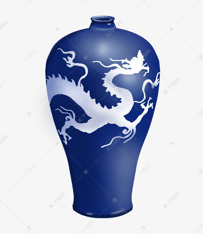 手绘青花瓷花瓶插画素材图片免费下载 高清卡通手绘psd 千库网 图片编号