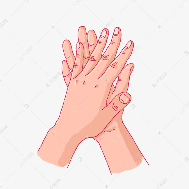 手绘商务击掌png免扣素材