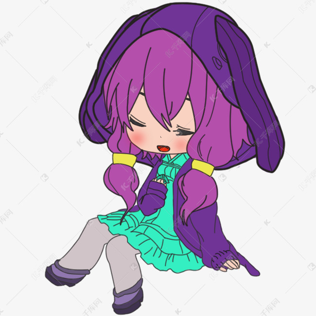 q版女孩可爱卡通女孩动漫女孩素材图片免费下载-千库网