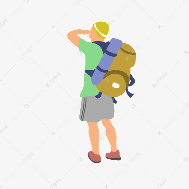 卡通手绘旅行的人矢量图素材图片免费下载-千库网
