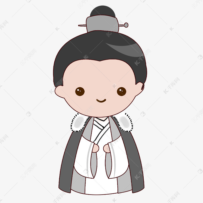 卡通琅琊榜的梅长苏简笔画免扣图
