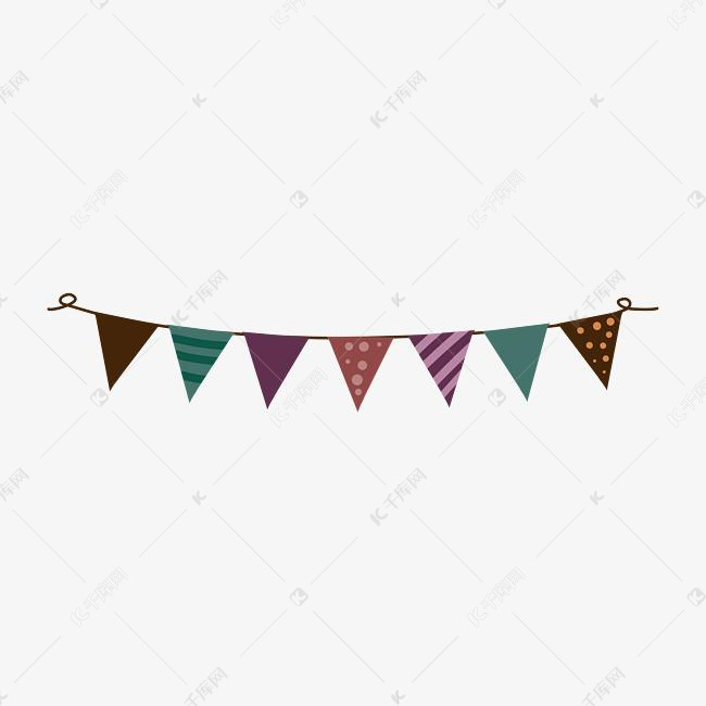 深色旗帜分割线