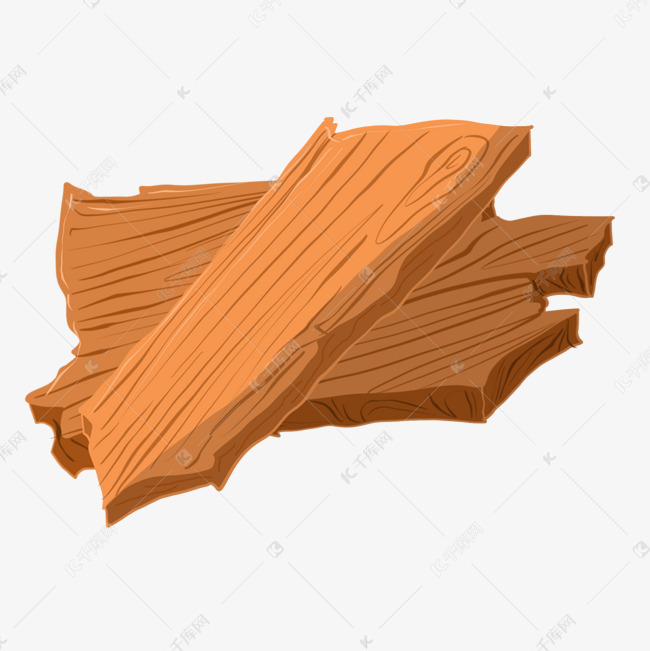 园艺木板手绘插画