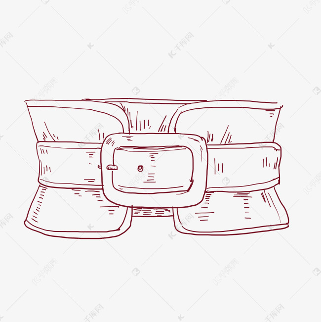 线描裤腰带皮带