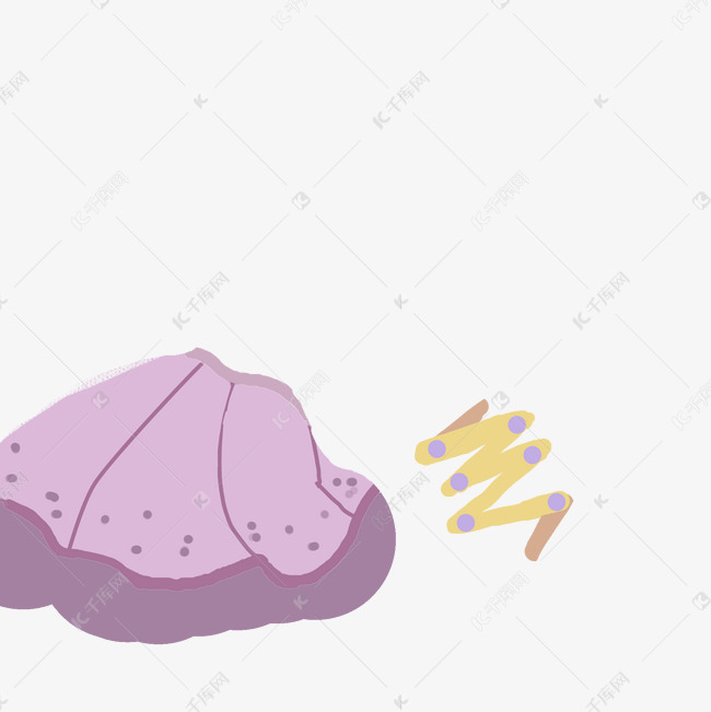 掉落地板的裙子卡通png素材