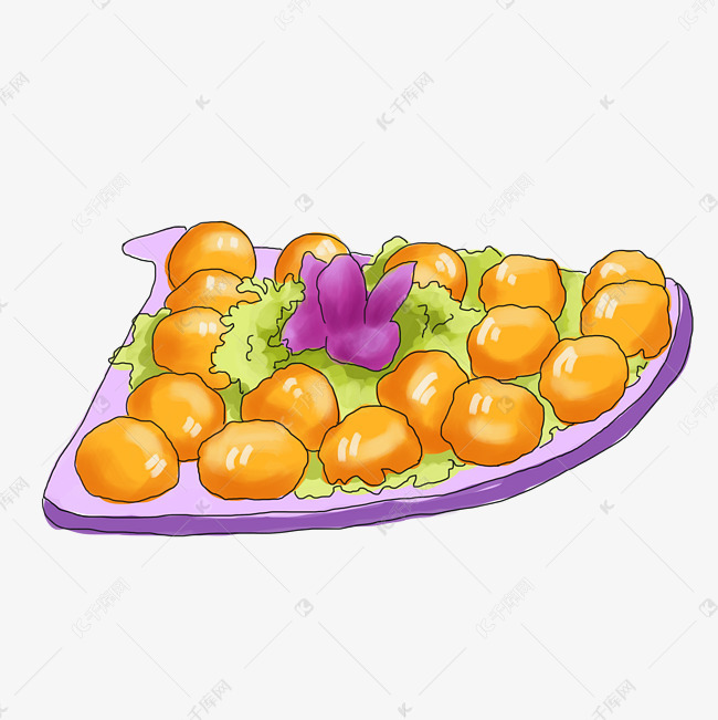 免抠元素 插画手绘肉丸子图版权可商用有保障