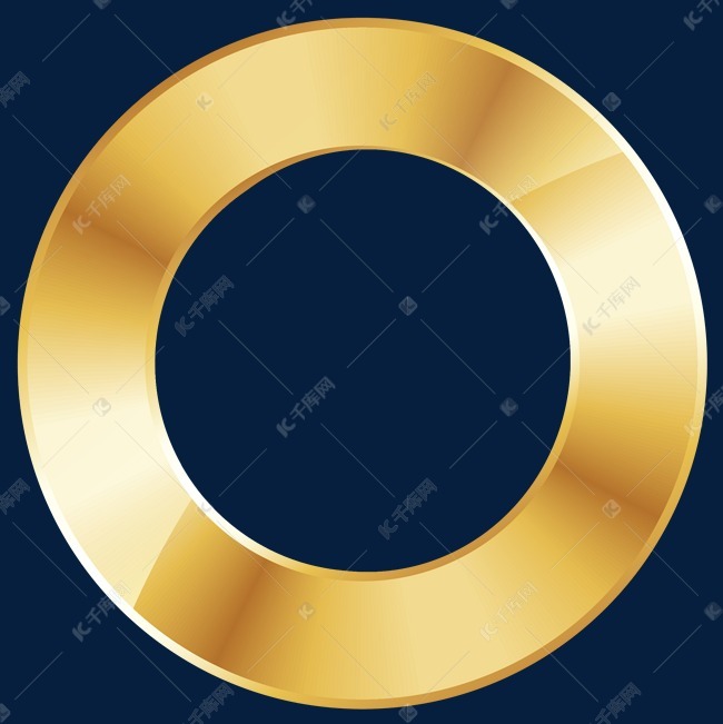 金色圆形反光边框