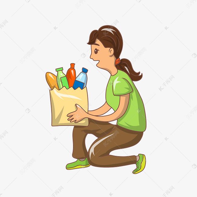 公益给予粮食食物小女孩