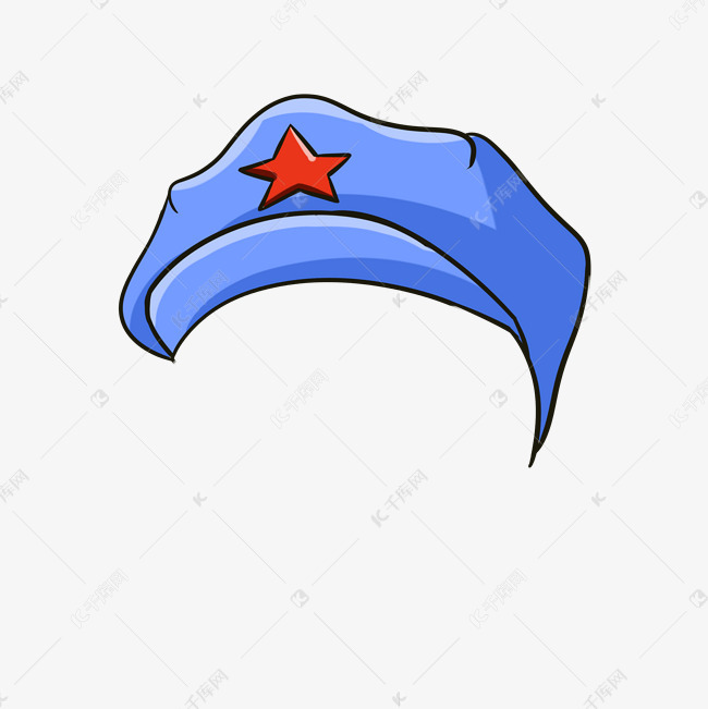 红军军帽革命物件插画素材图片免费下载-千库网