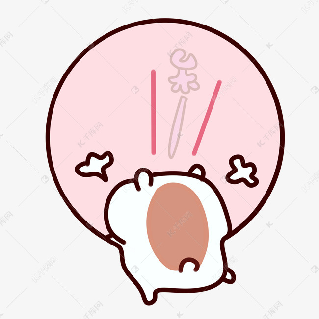 手绘祈求表情插画