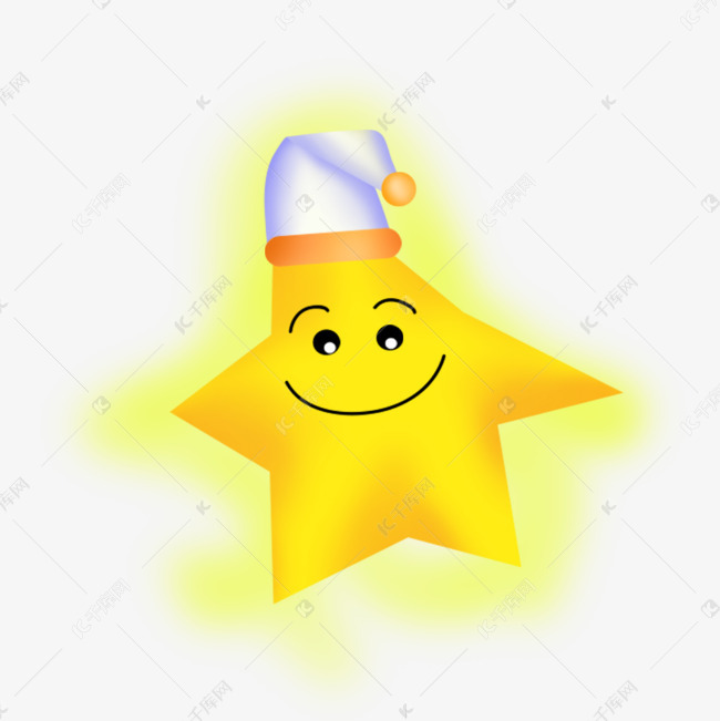黄色卡通星星图片