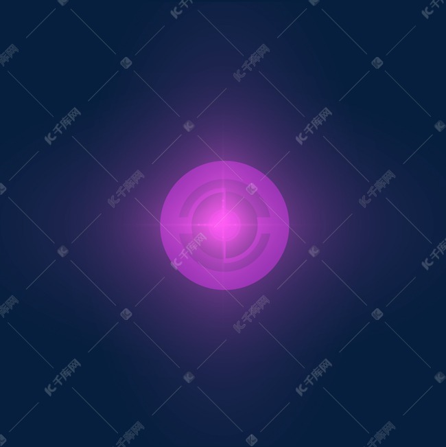 免抠元素 光柱光效 紫色光效光晕版权可商用有保障           编号