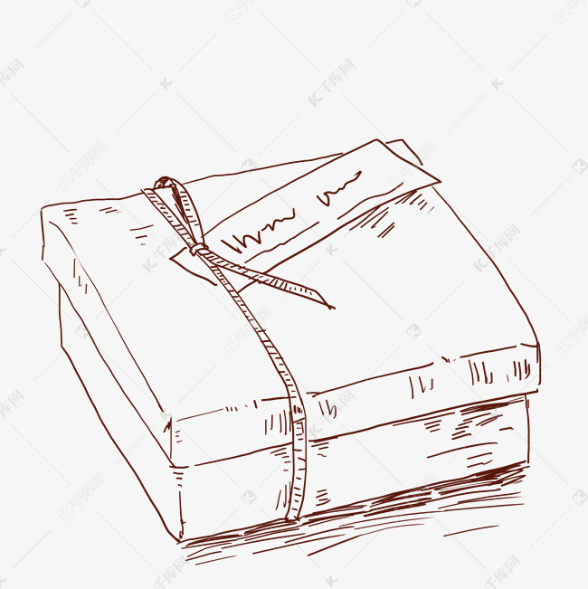 线描方形包装盒