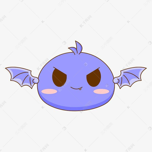 有翅膀的恶魔宠物小可爱免抠图
