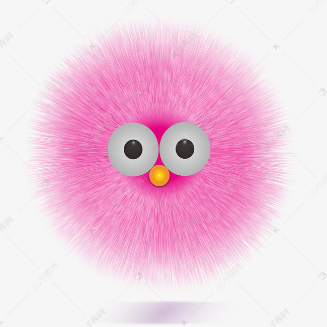 矢量装饰卡通毛球元素素材2018-05-24发布,千库图片