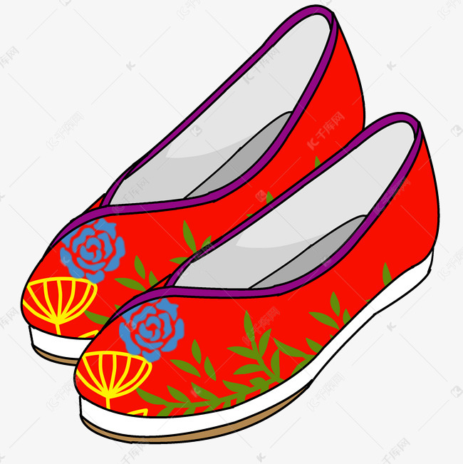 手绘中国风绣花鞋