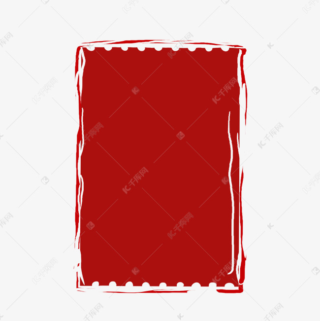 印章红色中国红装饰