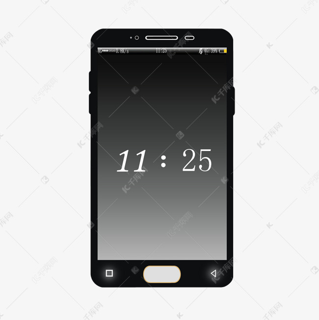 黑色平板数字智能手机