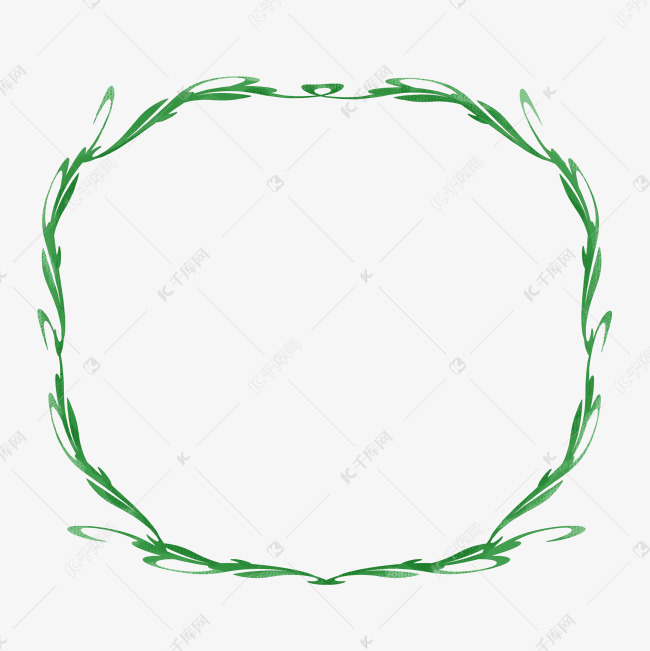 线条花藤边框png素材图片免费下载-千库网