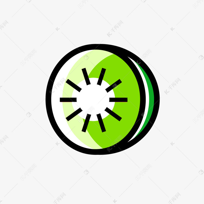 卡通奇异果矢量图