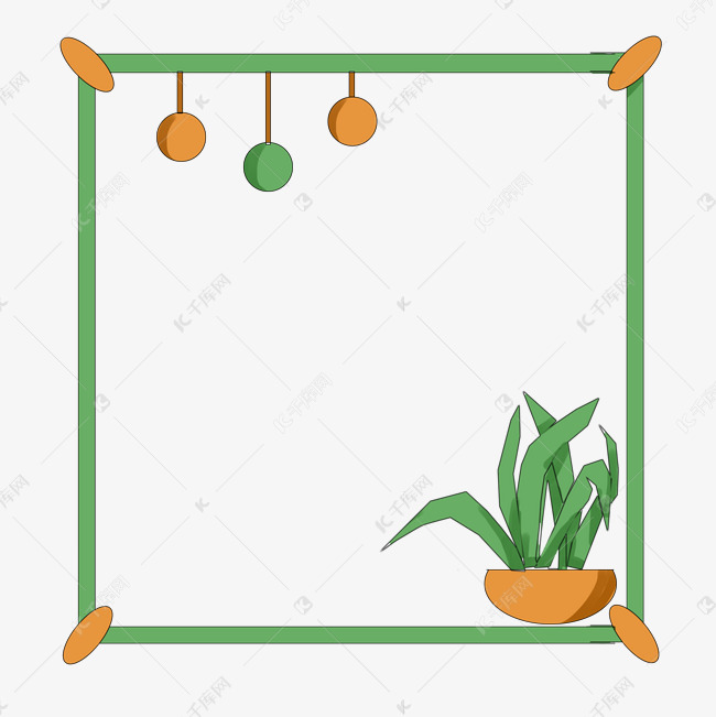 更多手绘绿色植物边框设计图片快来千库吧