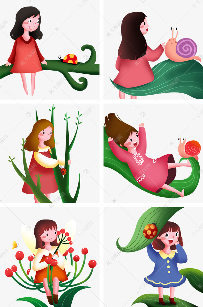 惊蛰人物插画合集