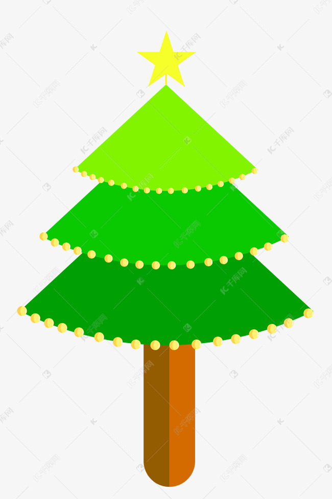 2.5d绿色树木插画