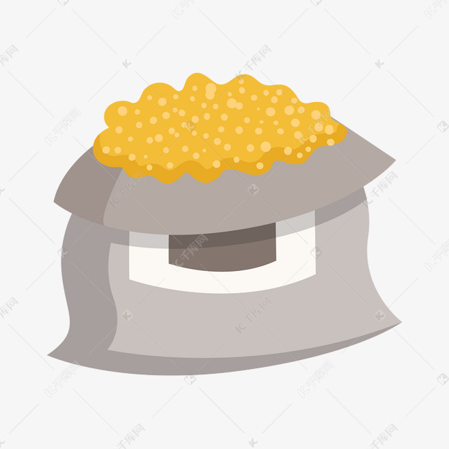 手绘粮食美食