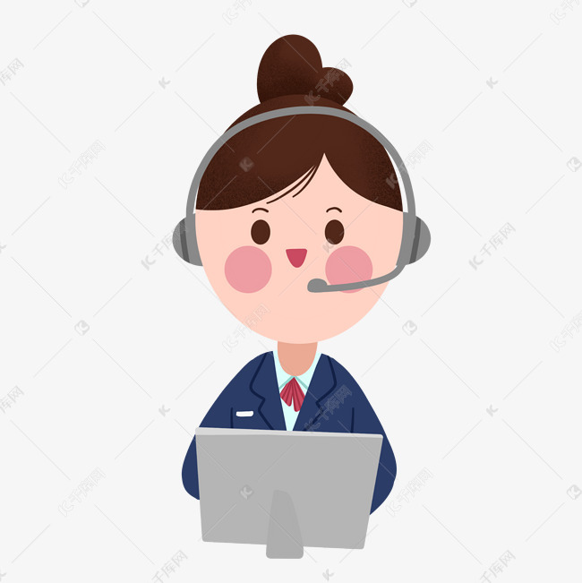 矢量卡通客服PNG免抠素材图片免费下载-千库网