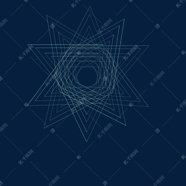 线条不规则图形几何体