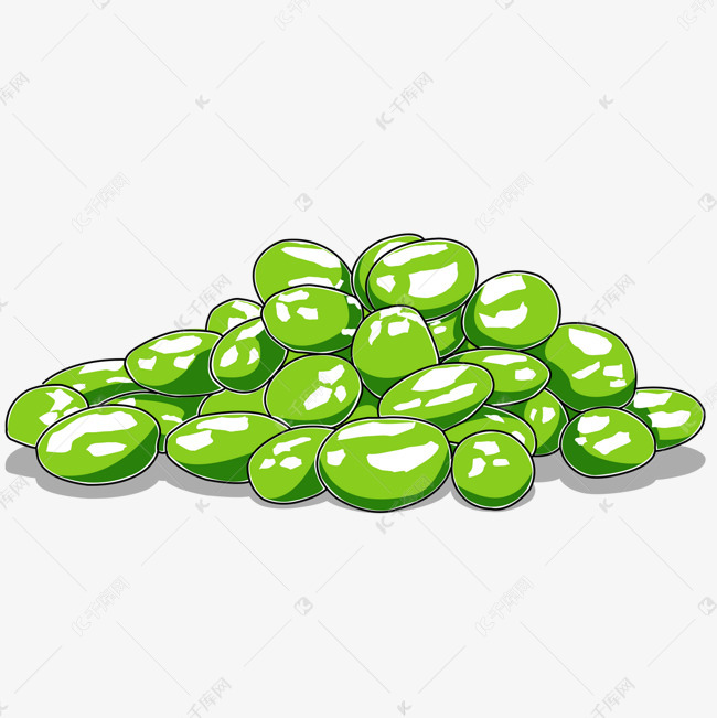 绿色豆角豆子豌豆美味