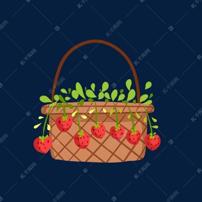 花篮子草莓水果