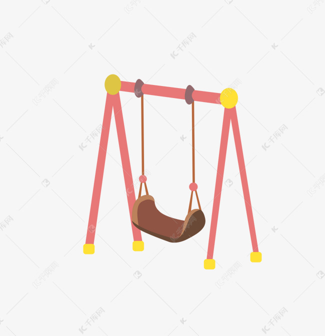 卡通秋千免抠素材