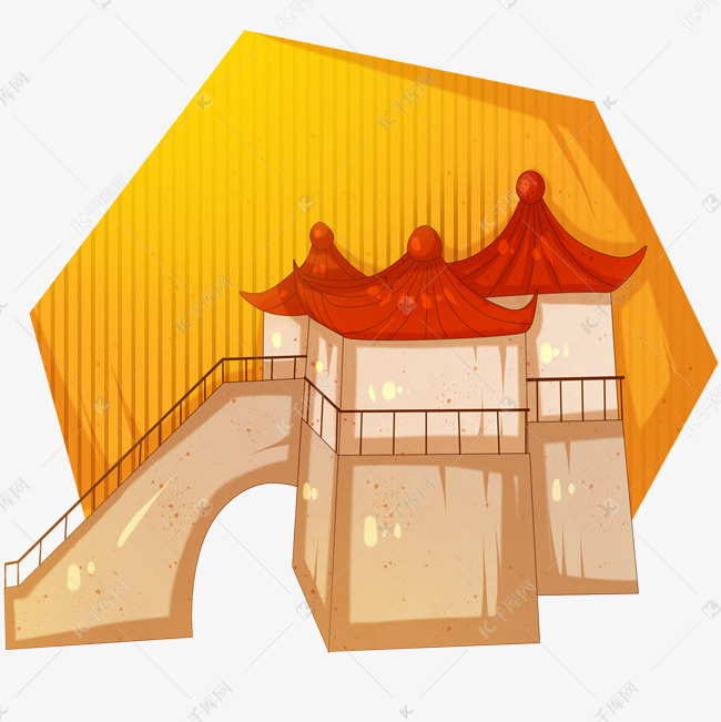 手绘苏州五亭桥