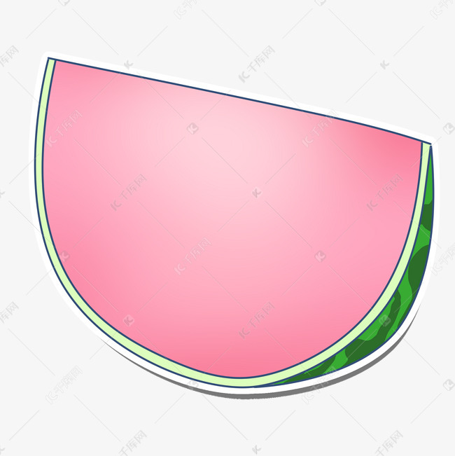 粉色西瓜边框