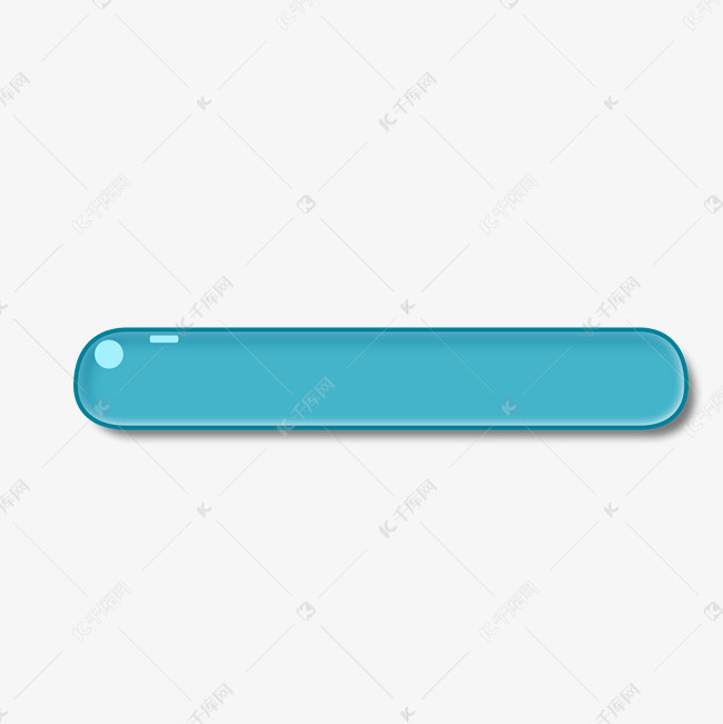 符号减号可爱卡通蓝色立体png