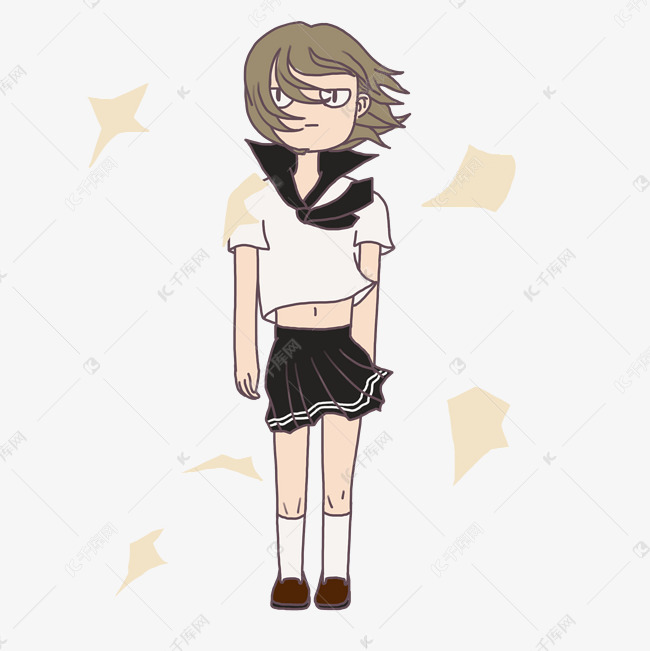 学生妹台风中凌乱